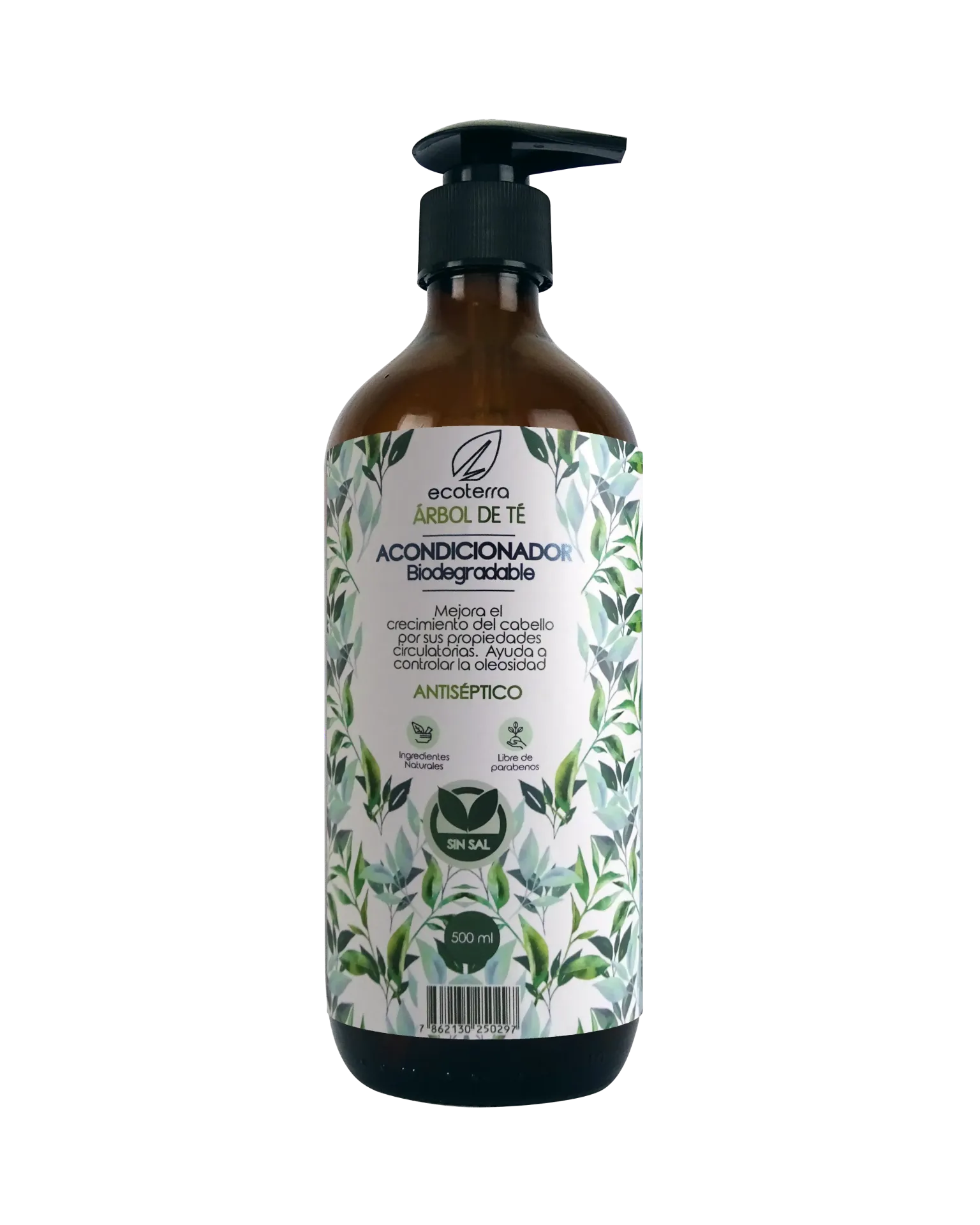 [0006-ACAT] Acondicionador Sin Sal Biodegradable (Árbol de Té, 250 ml, Plastico)