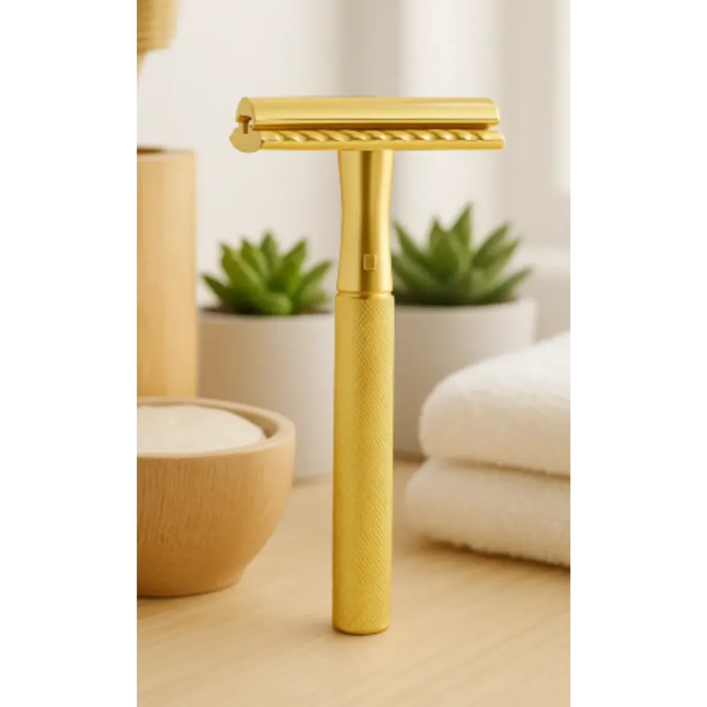 [RASAIDO] Rasuradora De Acero Inoxidable Premiun Reutilizable (Dorado)